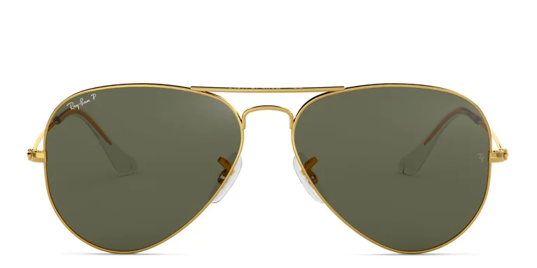 Shop Ray-Ban Pilot Classic Sunglasses in Gold online.