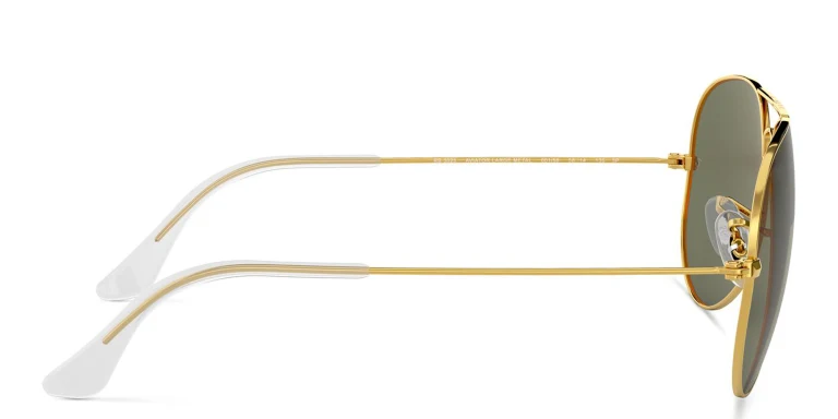 Shop Ray-Ban Pilot Classic Sunglasses in Gold online.