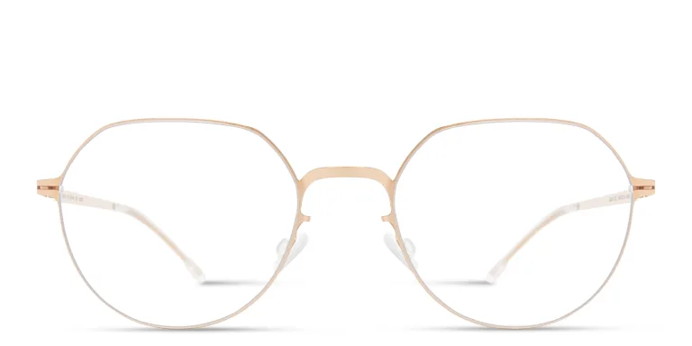 Shop MYKITA Selva Unisex Panthos Eyeglasses in Gold online.