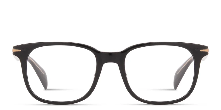Shop DAVID BECKHAM Talisman Square Eyeglasses in Blue online.