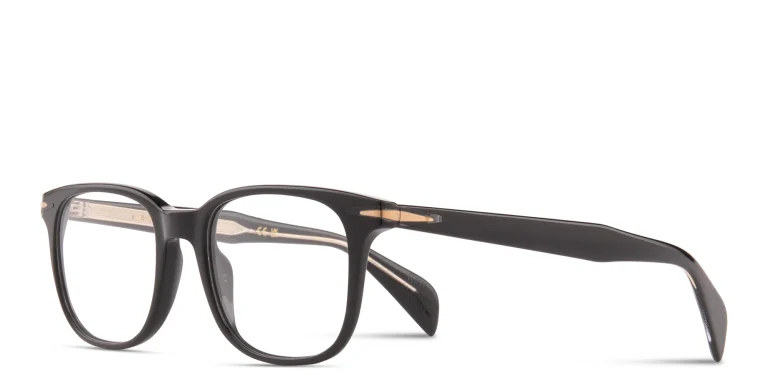 Shop DAVID BECKHAM Talisman Square Eyeglasses in Blue online.