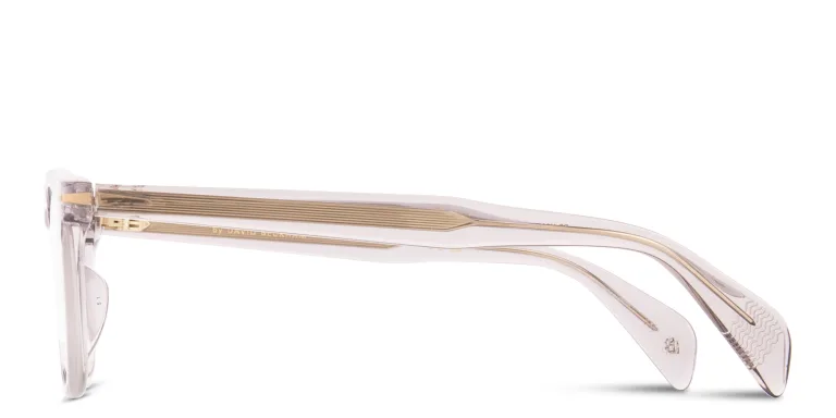 Shop DAVID BECKHAM Talisman Rectangle Eyeglasses in Grey online.