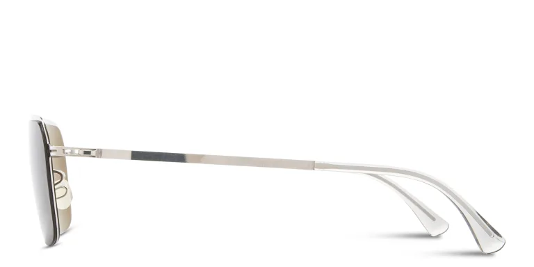 Shop MYKITA Alister Aviator Sunglasses in Silver online.