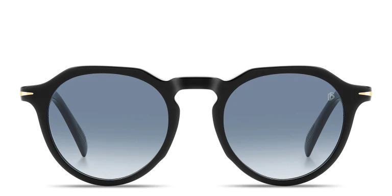 Shop DAVID BECKHAM Talisman Panthos Sunglasses in Black online.