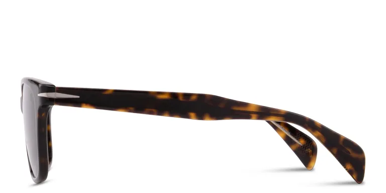 Shop DAVID BECKHAM Talisman Square Sunglasses in Havana online.