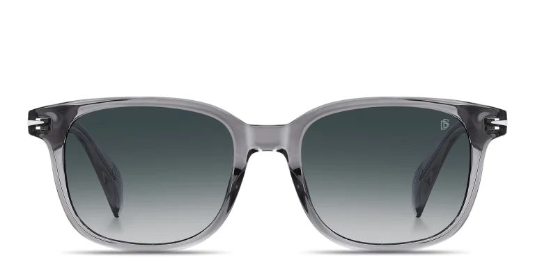 Shop DAVID BECKHAM Talisman Square Sunglasses in Grey online.