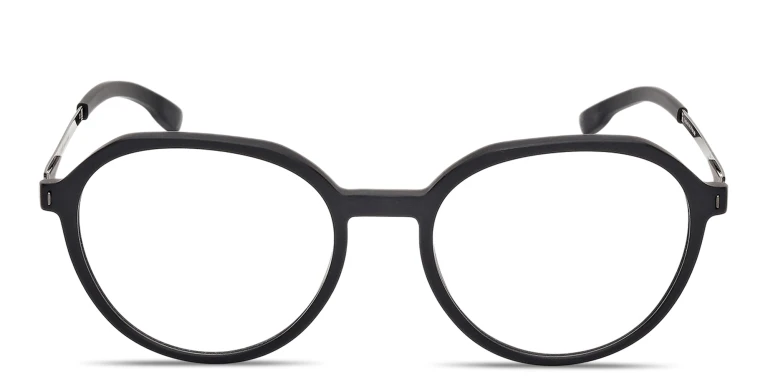 Shop ic! berlin Elis Unisex Panthos Eyeglasses in Black online.