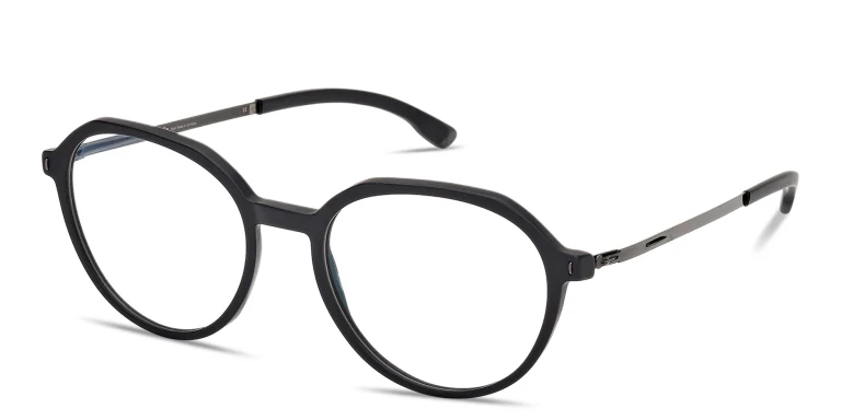 Shop ic! berlin Elis Unisex Panthos Eyeglasses in Black online.