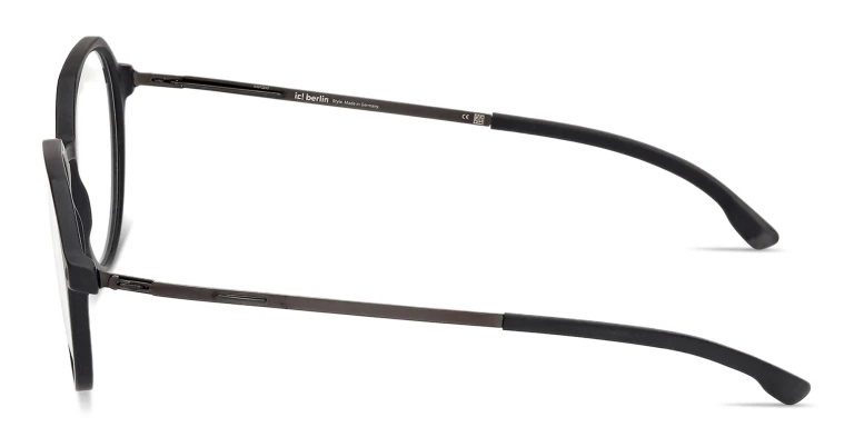 Shop ic! berlin Elis Unisex Panthos Eyeglasses in Black online.