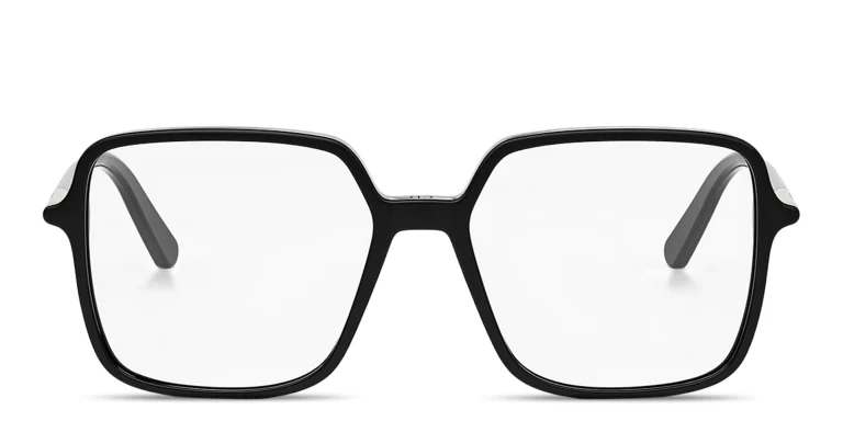 Shop DIOR Mini CD O S2I Oversized Geometric Eyeglasses in Black online.