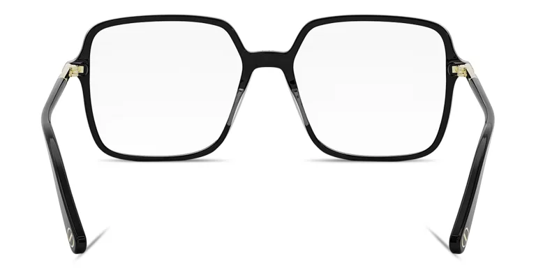 Shop DIOR Mini CD O S2I Oversized Geometric Eyeglasses in Black online.