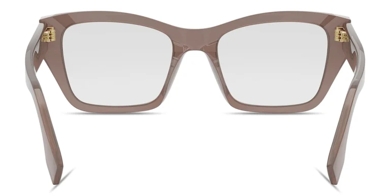 Shop FENDI Fendi Roma Square Eyeglasses in Brown online.