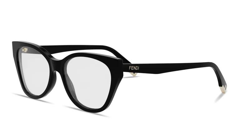 Shop FENDI Fendi Way Cat-Eye Eyeglasses in Black online.