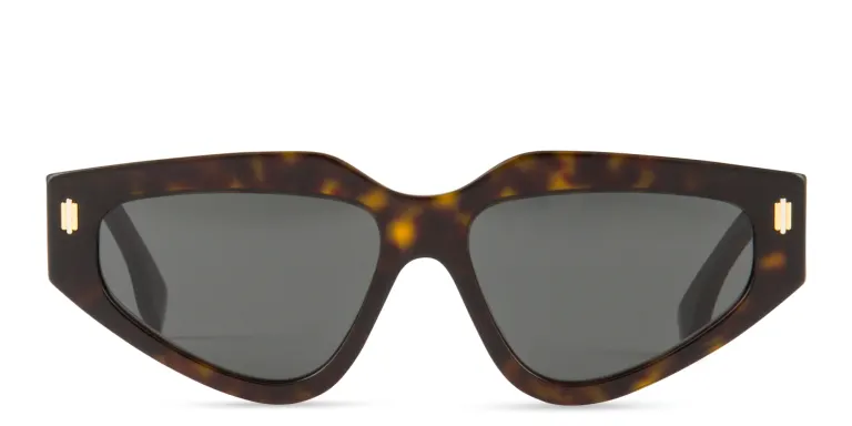 Shop FENDI Roma Cat-Eye Sunglasses in Havana online.