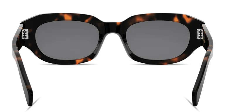 Shop CELINE CELINE 3 Dots Geometric Sunglasses in Havana online.