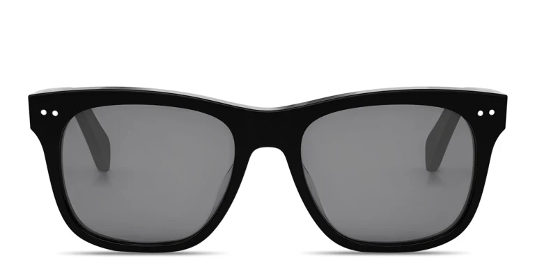 Shop CELINE CELINE Thin Square Sunglasses in Black online.