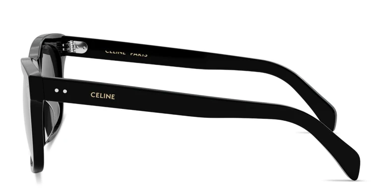 Shop CELINE CELINE Thin Square Sunglasses in Black online.