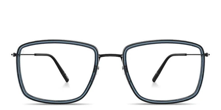 Shop Silhouette Dynamics Colorwave Square Eyeglasses in Blue online.