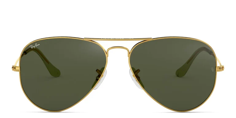 Shop Ray-Ban Pilot Classic Sunglasses in Gold online.