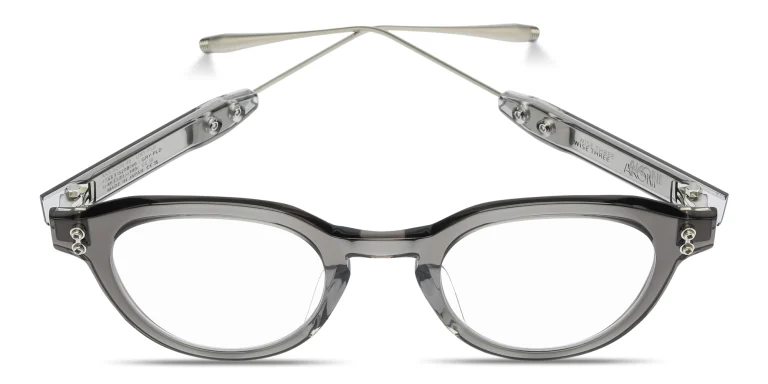 Shop AKONI Wise Three Unisex Panthos Eyeglasses in Grey online.