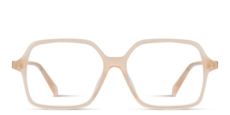 Shop CELINE CELINE Thin Geometric Eyeglasses in Orange online.
