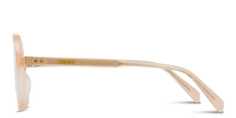 Shop CELINE CELINE Thin Geometric Eyeglasses in Orange online.