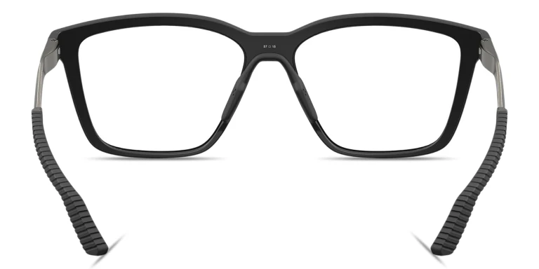 Shop Oakley Enigma Mass Unisex Square Eyeglasses in Black online.
