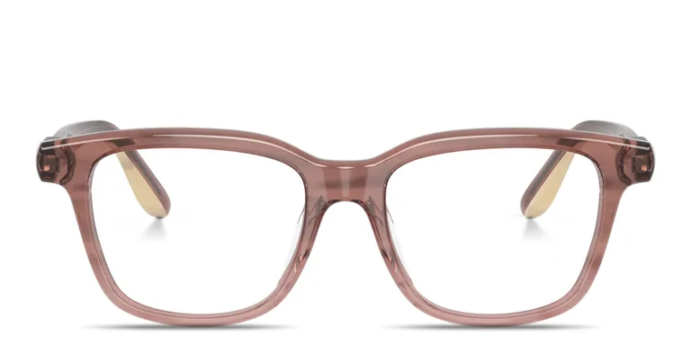 Shop BRUNELLO CUCINELLI Square Eyeglasses in Brown online.