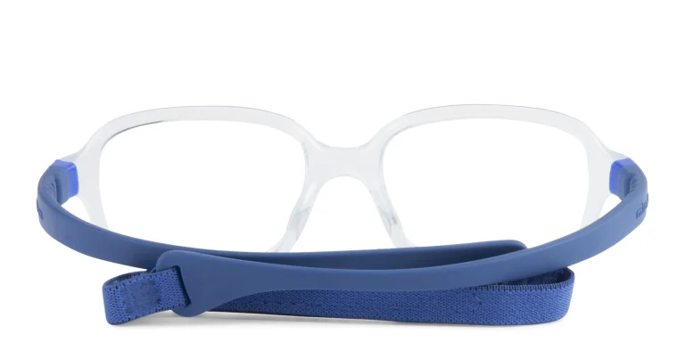 Shop Mira Flex Logo Kids Rectangle Eyeglasses in Clear online.