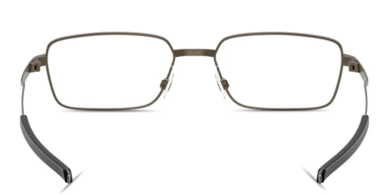 Shop Oakley Foil RQ Rectangle Eyeglasses in Grey online.