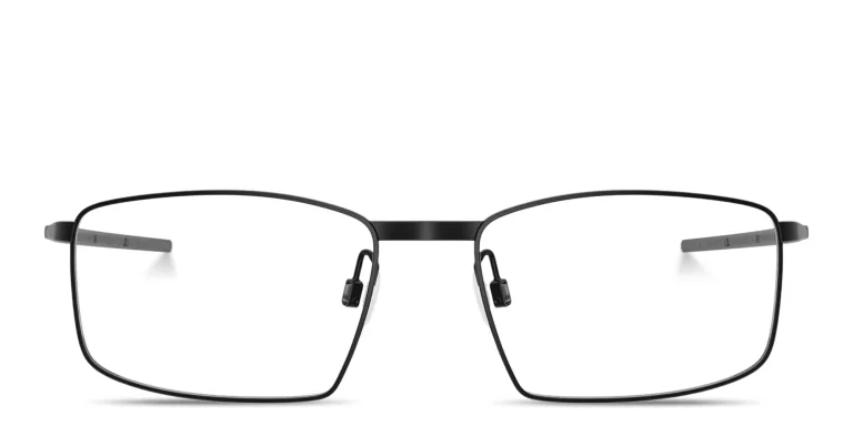 Shop Oakley Burrow Unisex Wide Square Eyeglasses in Black online.