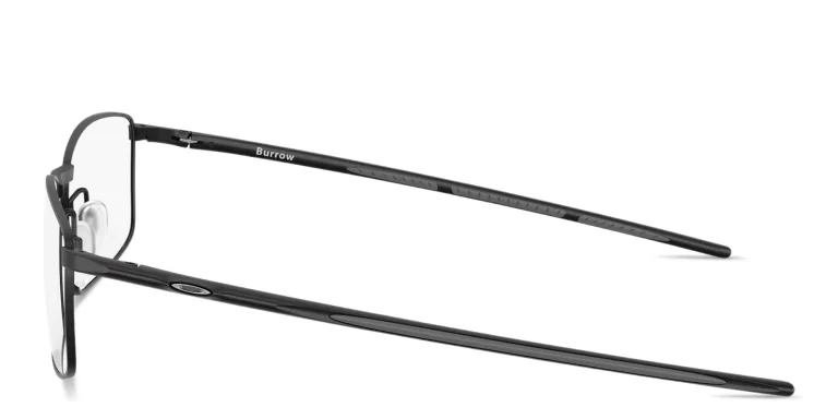 Shop Oakley Burrow Unisex Wide Square Eyeglasses in Black online.