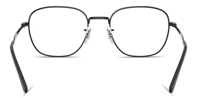 Shop Ray-Ban Optics Unisex Square Eyeglasses in Black online.