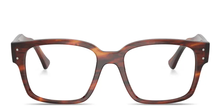 Shop Ray-Ban Laurene Optics Unisex Square Eyeglasses in Havana online.