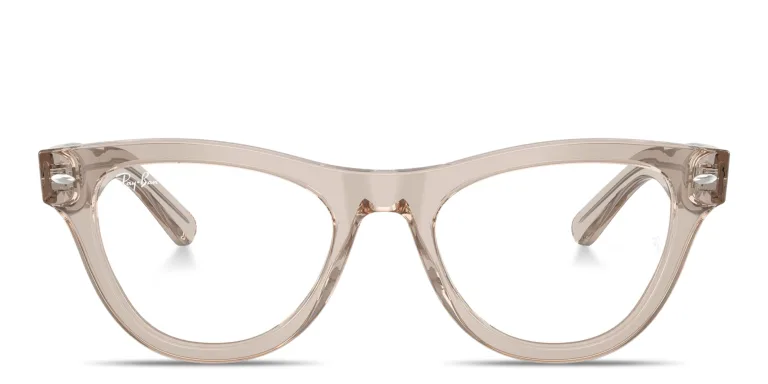 Shop Ray-Ban Skyler Optics Cat-Eye Eyeglasses in Brown online.