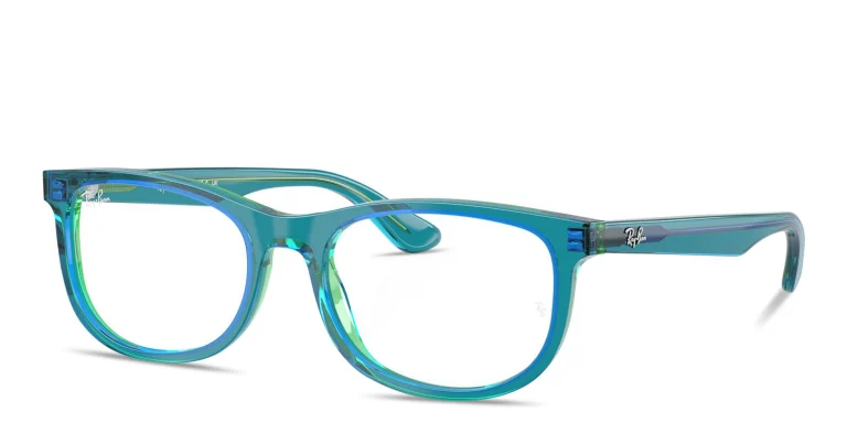 Shop Ray-Ban Junior Optics Kids Pillow Eyeglasses in Blue online.