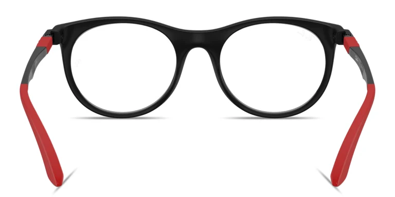 Shop Ray-Ban Junior Optics Kids Panthos Eyeglasses in Black online.