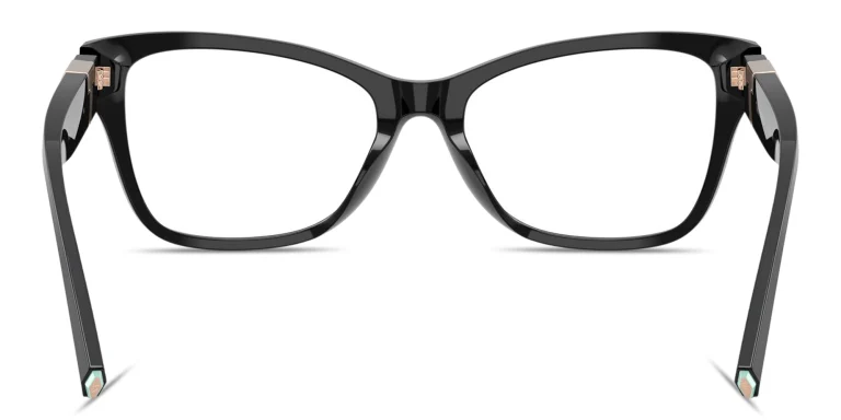 Shop TIFFANY T Motif Cat-Eye Eyeglasses in Black online.