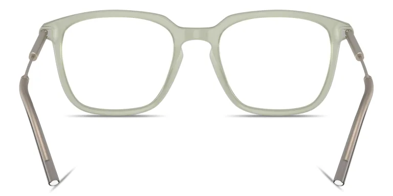 Shop Moncler Logo Signature Unisex Panthos Eyeglasses in Green online.