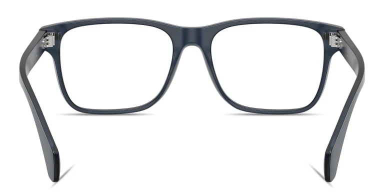 Shop Moncler Logo Signature Unisex Pillow Eyeglasses in Blue online.
