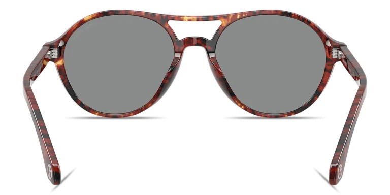 Shop GIORGIO ARMANI Logo Round Sunglasses in Havana online.