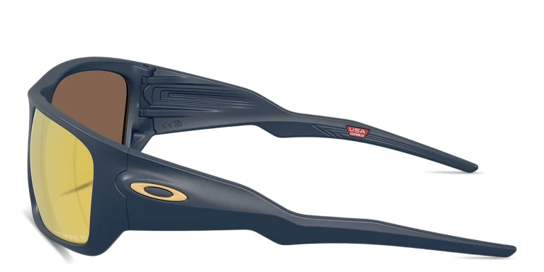 Shop Oakley Masseter Rectangle Sunglasses in Blue online.