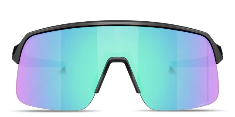 Shop Oakley Sutro Lite Half-Rim Rectangle Sunglasses in Black online.