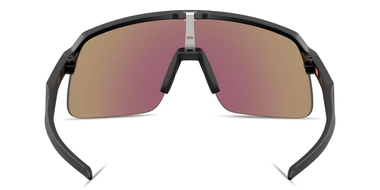 Shop Oakley Sutro Lite Half-Rim Rectangle Sunglasses in Black online.