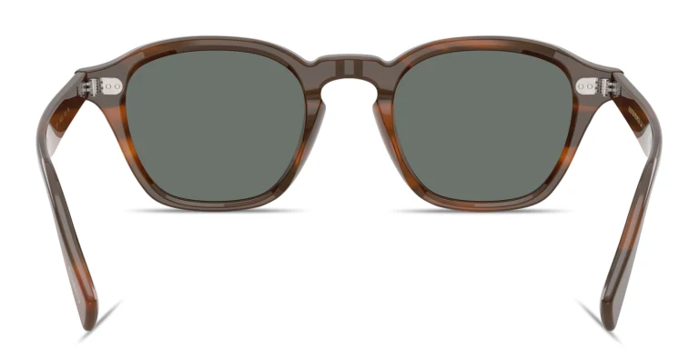 Shop OLIVER PEOPLES Eyles Unisex Square Sunglasses in Havana online.