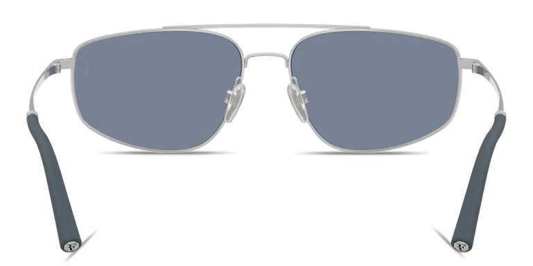 Shop OLIVER PEOPLES Unisex Aviator Sunglasses in Silver online.