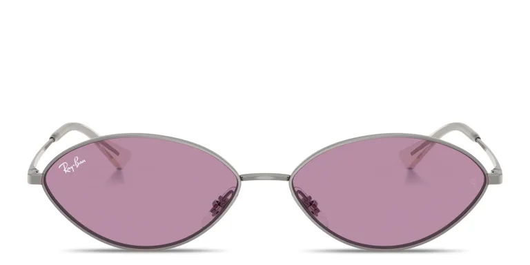 Shop Ray-Ban Kai Unisex Oval Sunglasses in Gunmetal online.
