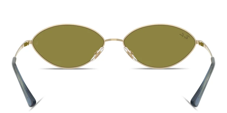 Shop Ray-Ban Kai Unisex Oval Sunglasses in Gold online.