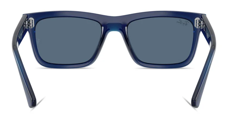 Shop Ray-Ban Junior Kids Rectangle Sunglasses in Blue online.