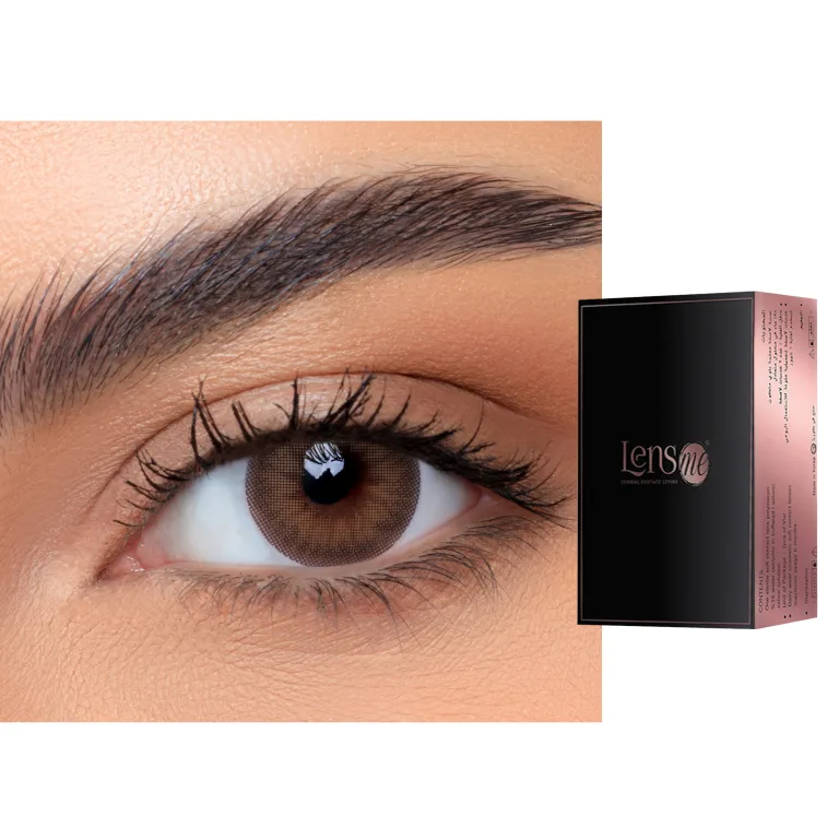 Shop Lensme Monthly Color Contact Lenses - Doll in Brown online.